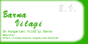 barna vilagi business card